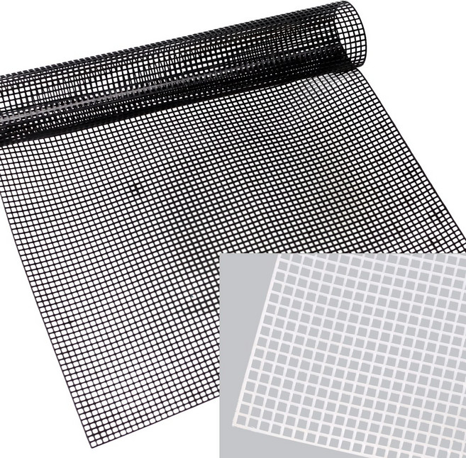 [더핸] 네트공예 망스티치 잘라쓰는 가방망 (1칸 6mm 구멍크기 4mm) 4개 / 실리콘 열면 뜨개 니팅네트망, 흰색