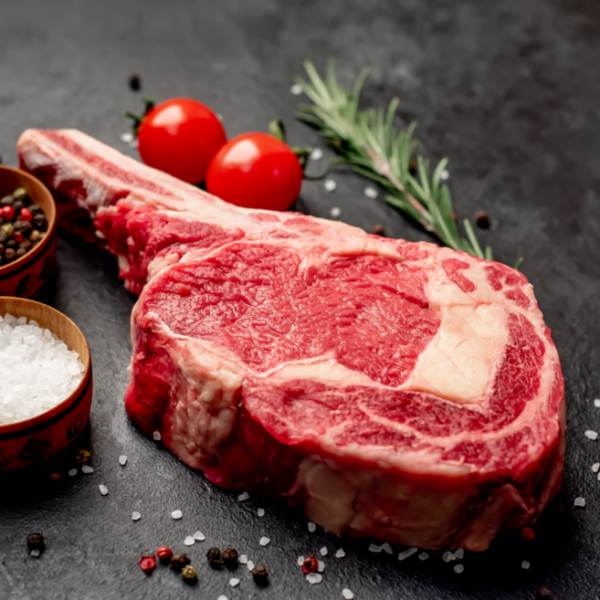 금우촌 토마호크 스테이크 캠핑음식 650g 1000g 1200g & 그릴 그리들 세트, 9. 토마호크 1200g, 1개