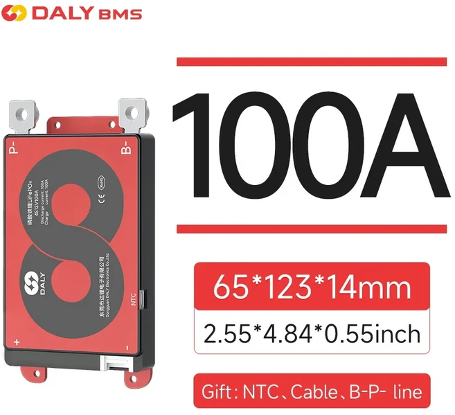 72V 20S BMS DALY 리튬 이온 40A 보호 스쿠터 오토바이 배터리 팩, 01 100A NTC, 01 Li-ion 20S 72V
