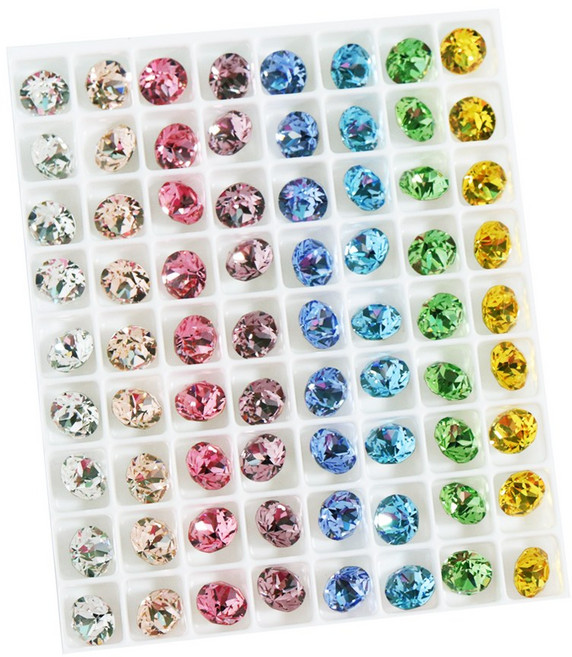 스와로브스키 1088 봄봄세트 V컷, SS29, 72개