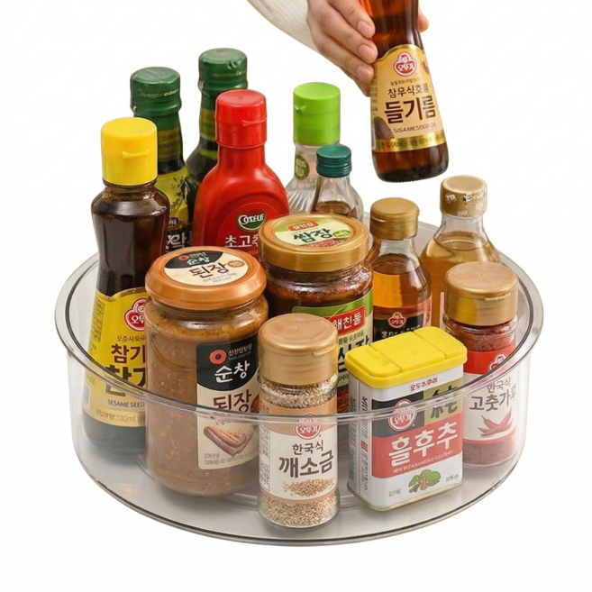 케디브 360 회전 정리 트레이 3.0 MAX, 1개, 투명