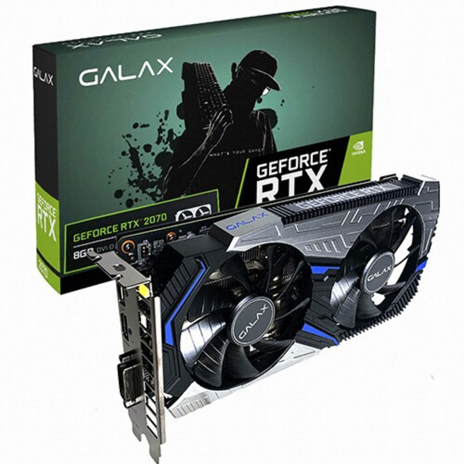 갤럭시 GALAX 지포스 RTX 2070 D6 8GB 블루브릿지 중고