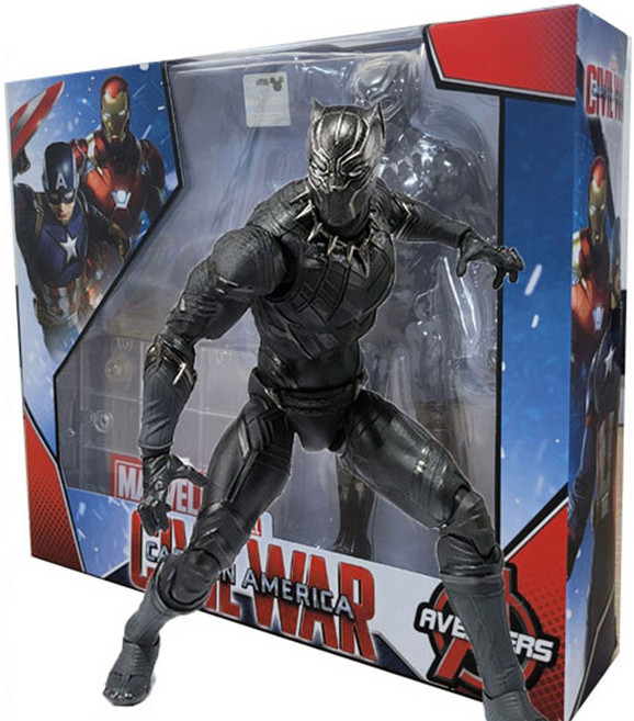 국내출고어벤져스 마블 인피니티워 블랙팬서 피규어 와칸다포에버 굿즈 16cm Black Panther 채드윅 보스만, 1개