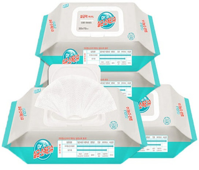 케어메이트 닥터큐 살균소독티슈 캡형 80매x10팩, 10개