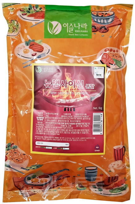 이슬나라 뉴 캡사이신분말, 1개, 1Kg, 1kg