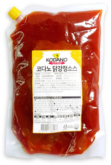 코다노 닭강정소스 2kg, 1개