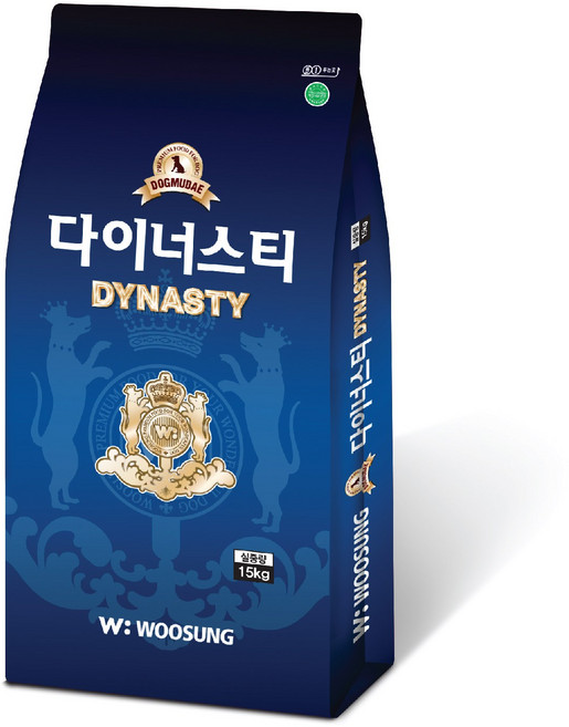 우성 독무대 다이너스티 애견사료, 1개, 15kg, 닭