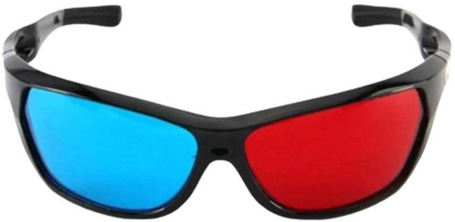 3D디지털사진 입체체험 고글형 적청안경 학교기관 방과후교실 중등과학, 2개