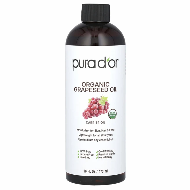 푸라 도르 유기농 포도씨 오일 473ml (16 fl oz) PUD-84079 - 쿠팡