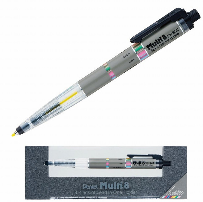 펜텔 멀티8 PH802 다색 샤프펜슬 8색 일본문구 컬러샤프 멀티펜슬