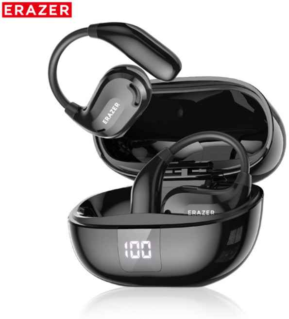 골전도보청기 노인보청기 소리증폭기 AI 장수명 ERAZER XT66PRO 블루투스 이어폰 ASMR 헤드셋 DIY 앱 무선 헤드폰 13시간 번역기 이어버드, bla normal NO AI