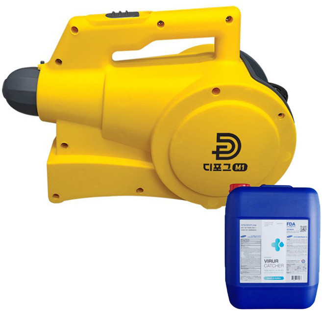 디포그 M1 1L 무선 초미립자 방역기+소독액20L연무기 연막기 방역소독기, 1개