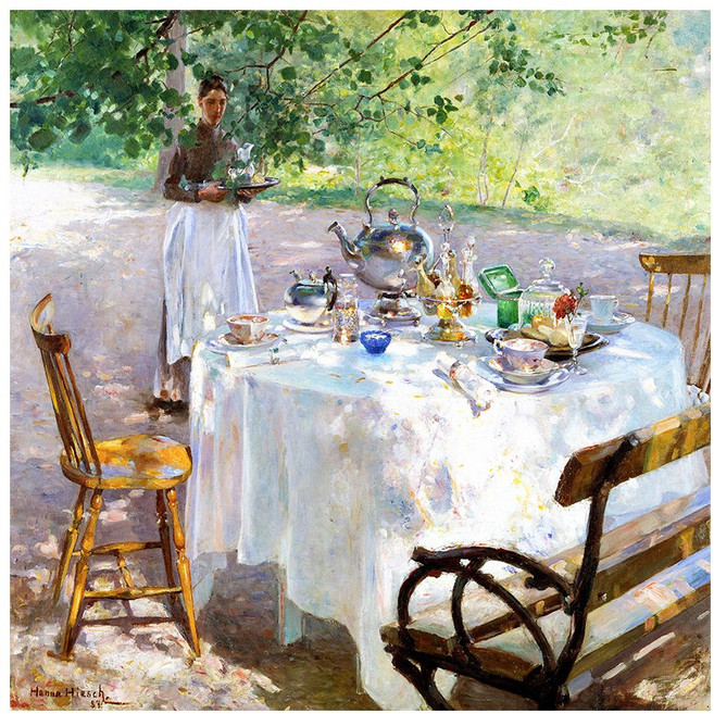 스웨덴 유명 그림 전시회 갤러리 감성 카페 캔버스 액자, 07 한나 파울리-아침식사 시간