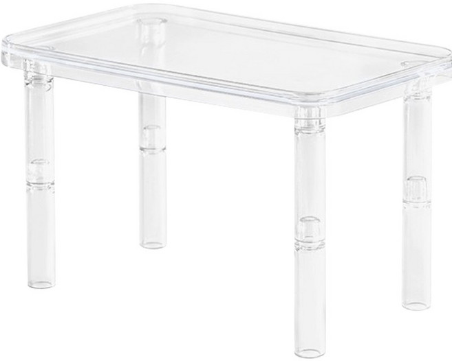 카르노 햄스터 투명 높이조절 평상, 화이트, 1개