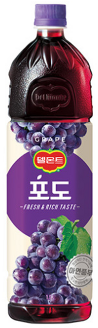 델몬트 포도 100 주스, 1.5L, 3개