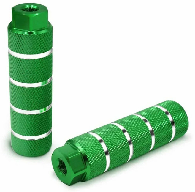 알루미늄 합금 미끄럼 방지 풋 페그 BMX 자전거용 3 8 인치 액슬 레스트 사이클링 액세서리, gr n, 1개