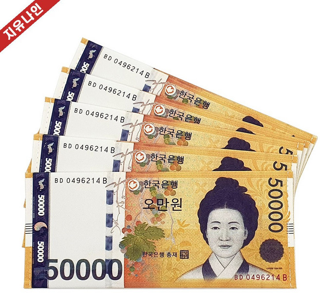 지폐 프린트 돈 지갑