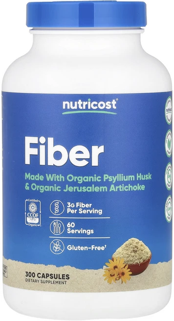 Nutricost 섬유소 캡슐 300정, 1개 - 쿠팡
