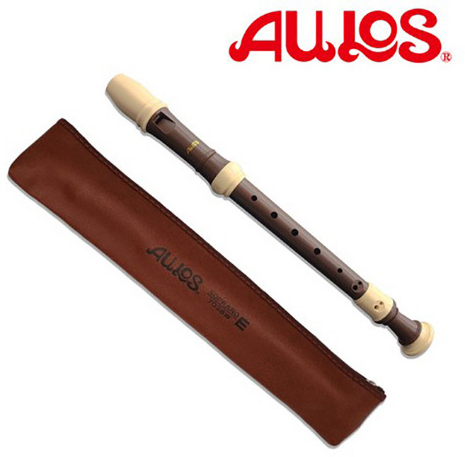 아울로스 리코더 703BW-E 소프라노 바로크식 우드브라운, 1개