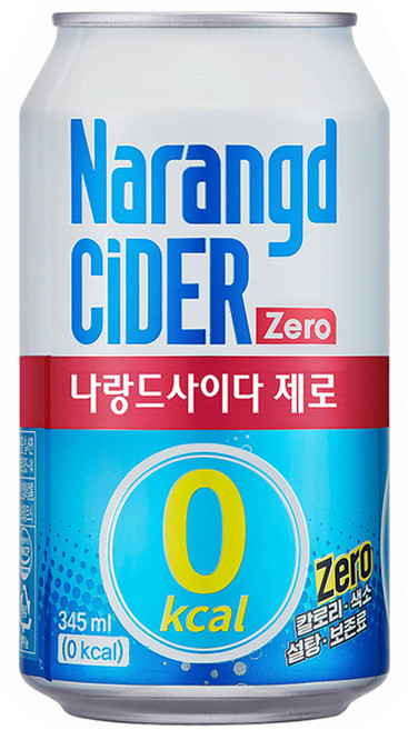 5위 - 나랑드사이다 제로, 345ml, 48개