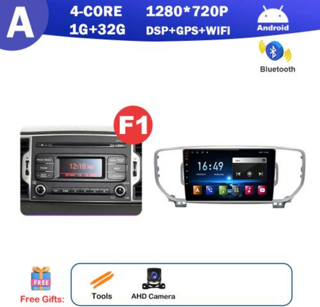 KIA Sportage 4 QL 2016 2017 2018 용 9 인치 안드로이드 자동 네비게이션 GPS 분할 화면 무선 Carplay DSP 스테레오 블루투스 WiFi