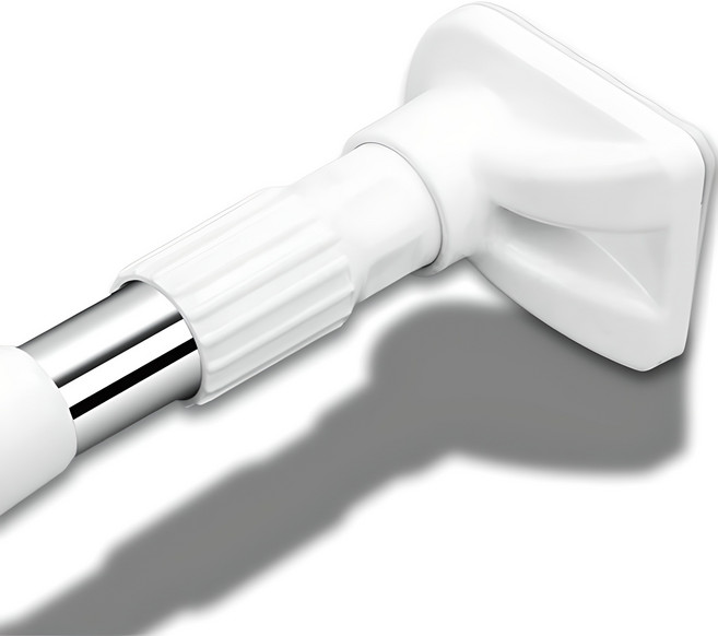 하이어데코 25mm 못없이 강력 압축봉 무타공 커튼봉, 화이트