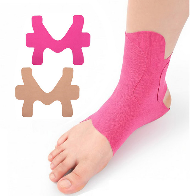 KFP 스포츠 발목보호 스트레칭 테이프 4p, pink, 1세트, 4개입