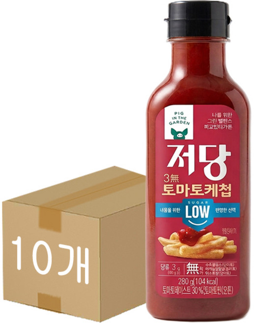 삼립 저당 토마토 케첩 280g 10개, 단품, 단품
