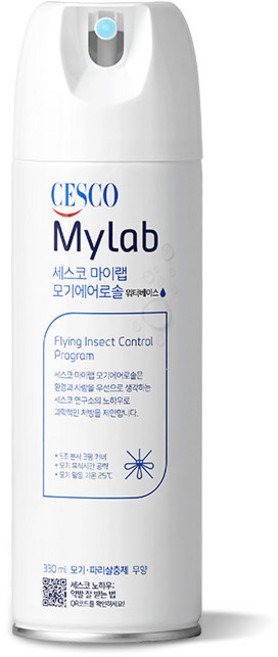 2위 - 세스코 마이랩 모기 에어로솔 워터베이스 330ml 무향, 1개
