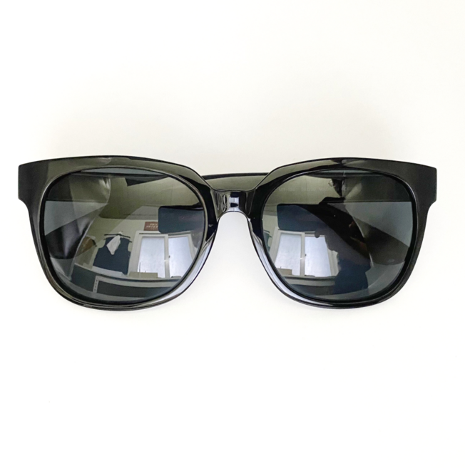 국산 빅사이즈 오버사이즈 편광 밀러 대두 선글라스, 블랙유광, 블랙, 1개