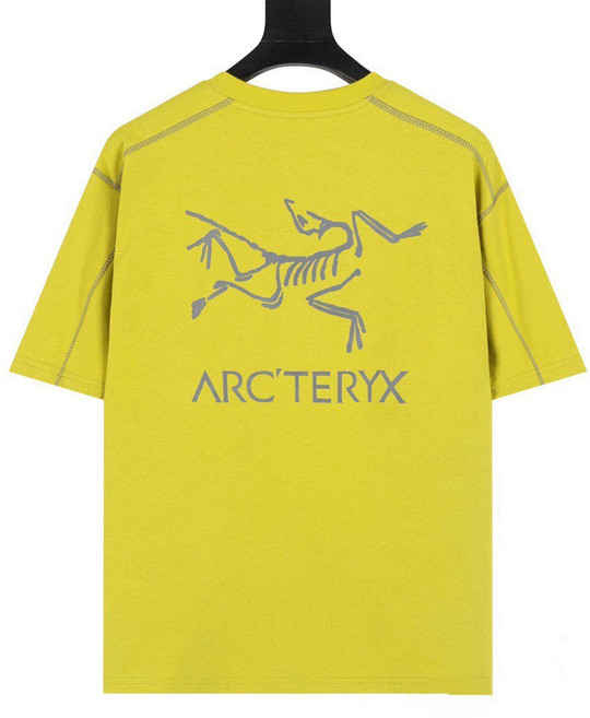 ARC TERYX SYSTEM-A SS26 남녀 공용 로고 프린트 아메리칸 레트로 반팔 티셔츠 클리프톤 28491
