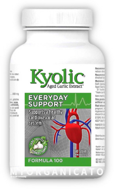 마늘보충제 쿄릭 숙성마늘 추출물 표물러 에브리데이 서포트 90캡슐 키올릭 마늘영양제 쿄릭마늘 약들약 고약사 kyolic Formula 100 90cap, 90정, 1개