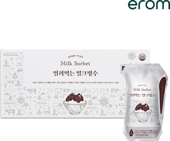 이롬 얼려먹는 밀크빙수 12팩, 12개, 200ml