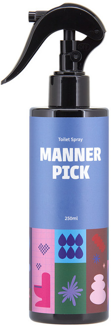 매너픽 화장실 탈취제 실내 무향 휴대용, 1개, 250ml