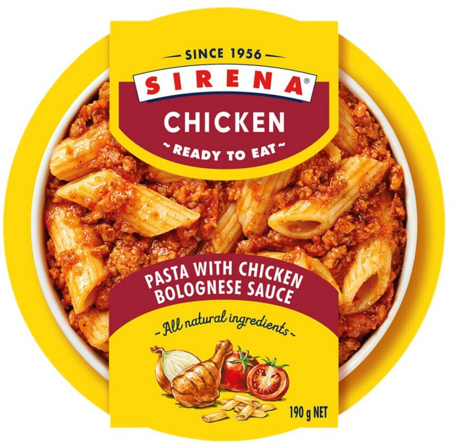 시레나 치킨 볼로네제 파스타 즉석식품 190g Sirena Chicken Bolognese, 1개