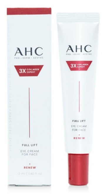 AHC 眼霜 3X COLLAGEN EXPERT FULL LIFT RENEW 全臉可用, 1個, 3X眼霜12ml
