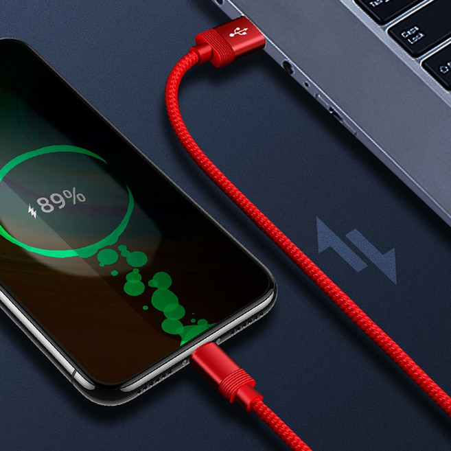 라이트닝웍스 갤럭시 아이폰 5A USB 3.1 1m AtoC USBtoC 라이트닝 고속 충전 데이터 전송 케이블, 골드, 1개