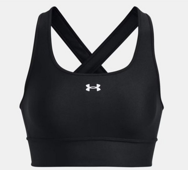 [백화점 정품] 언더아머 Under Armour 1377916-001 블랙 여성 편안한 탑 브라 UA 크로스백 롱라인 스포츠