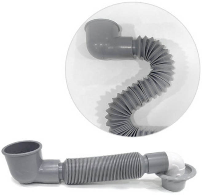 소변기 오토 편심 배수관 특허 플랜지 후렌지 화장실 냄새 차단, 1개