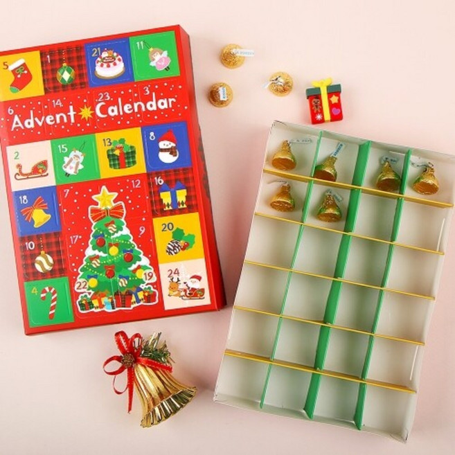 어드벤트 캘린더 크리스마스 초콜릿 달력 선물 디데이 중학생 고등학생 주일학교 청년부, 레드트리
