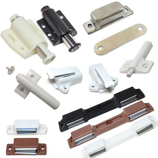 가구가구또가구 빠찌링모음전 장롱자석 장농자석 문짝충격완충기, 2-2 유리용사각원터치자석(검정), 1개