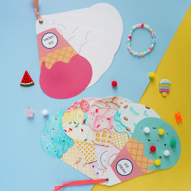 아이스크림 북아트 여름만들기 샹품 추천, 민트
