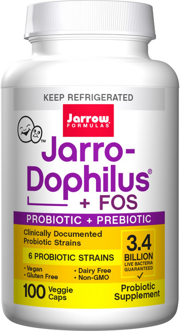 Jarrow FORMULAS 賈羅公式 Jarro-Dophilus +FOS合生元素食膠囊, 1罐, 100顆