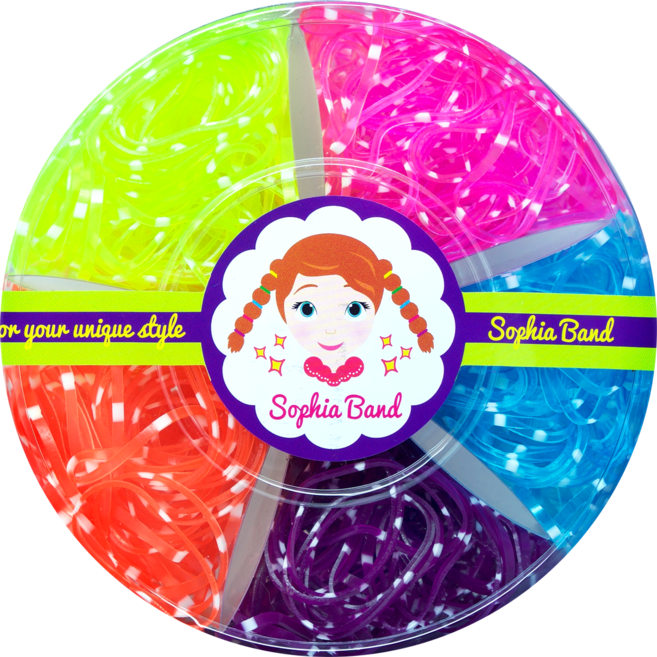 이쁨달다 소피아 칼라밴드 고무줄 헤어끈 유아동머리끈 100g