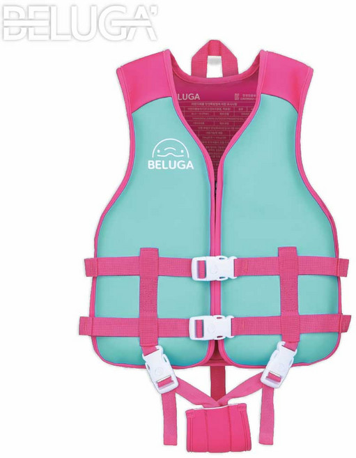 벨루가 키즈 네오프렌 구명조끼 힙쉴드 민트핑크, 1개
