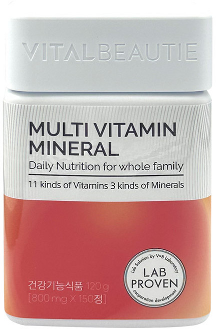바이탈뷰티 멀티비타민 미네랄, 150정, 1개