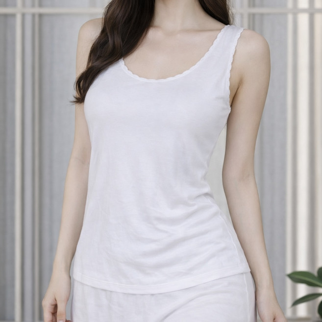 자야네 여름 국산 인견 냉감 쿨 나시 민소매 통기성 런닝 빅사이즈