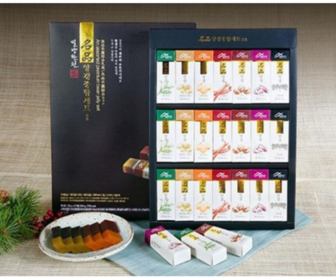 밀양한천 양갱 선물 세트 3호 45g 21ea, 1세트, 945g