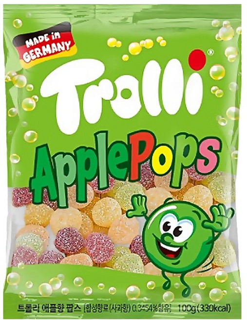 트롤리 애플향 팝스, 100g, 2개
