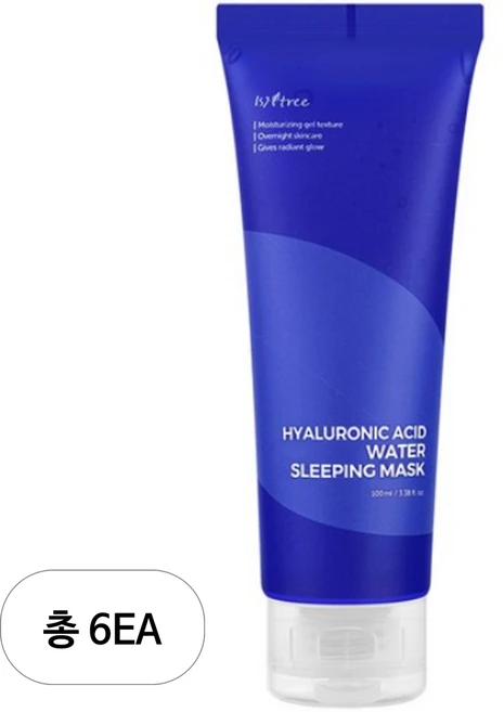 이즈앤트리 히아루론산 워터 슬리핑 마스크, 100ml, 6개 - 쿠팡